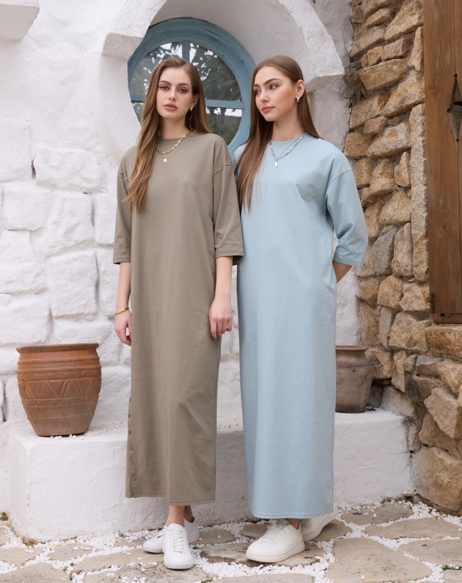 AS SS26 oversize loose T-shirt - Linen Dress Wrap reseña y precio