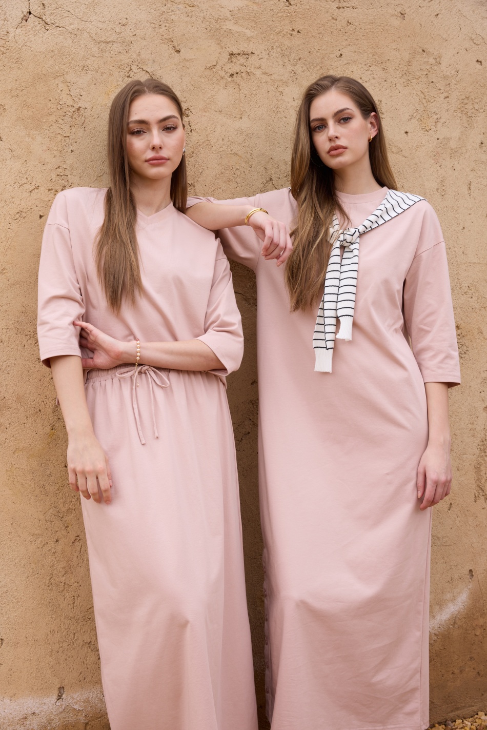 AS SS26 oversize loose T-shirt - Linen Dress Wrap reseña y precio