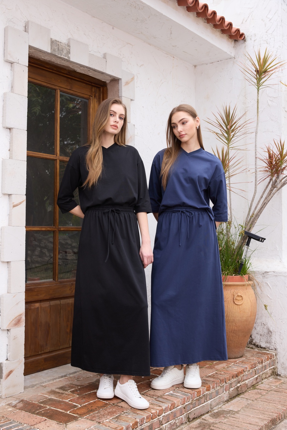 AS SS26 oversize loose T-shirt - Linen Dress Wrap reseña y precio