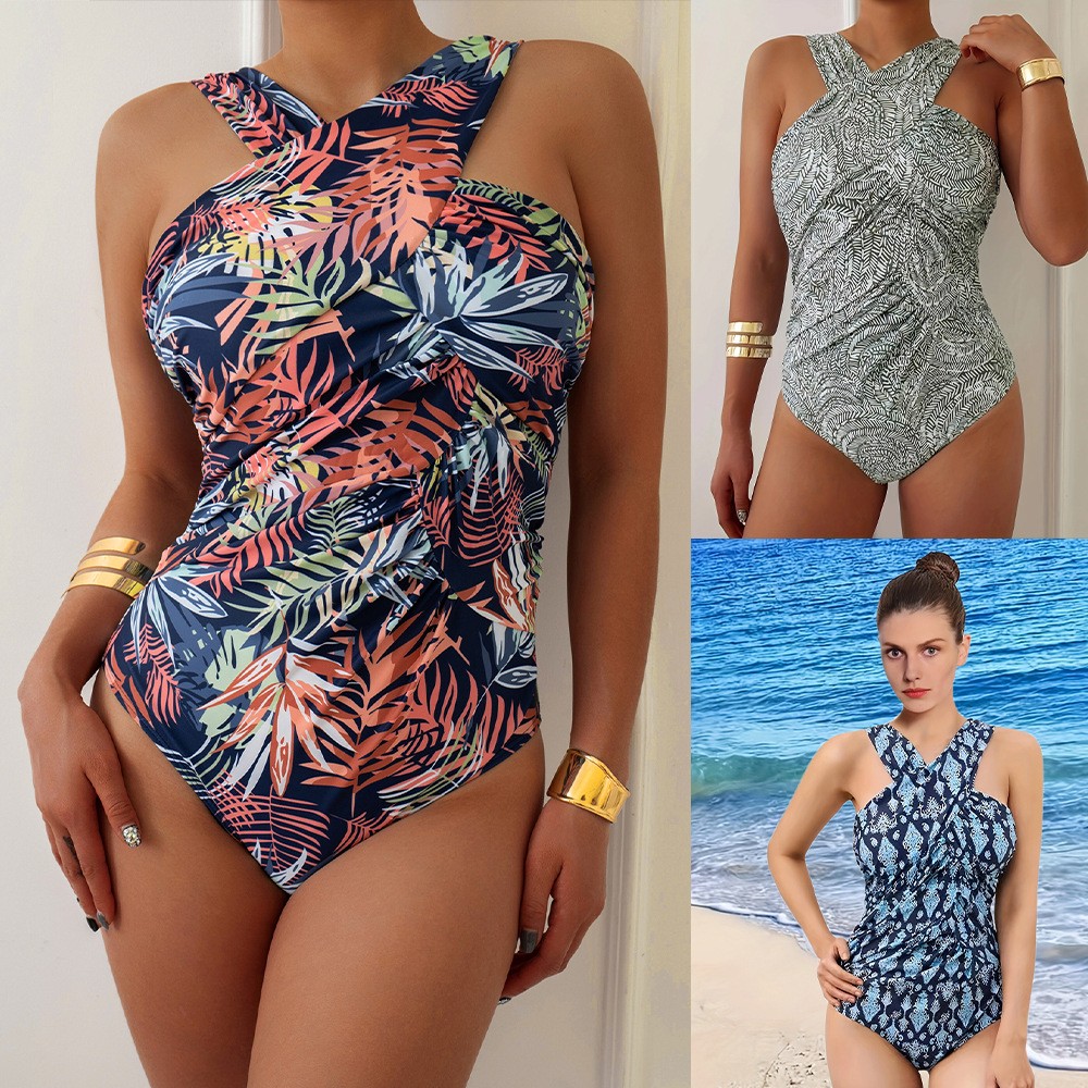 Women Swimsuit Plus Size Modes - Swimsuit Bikini Ruched reseña y precio