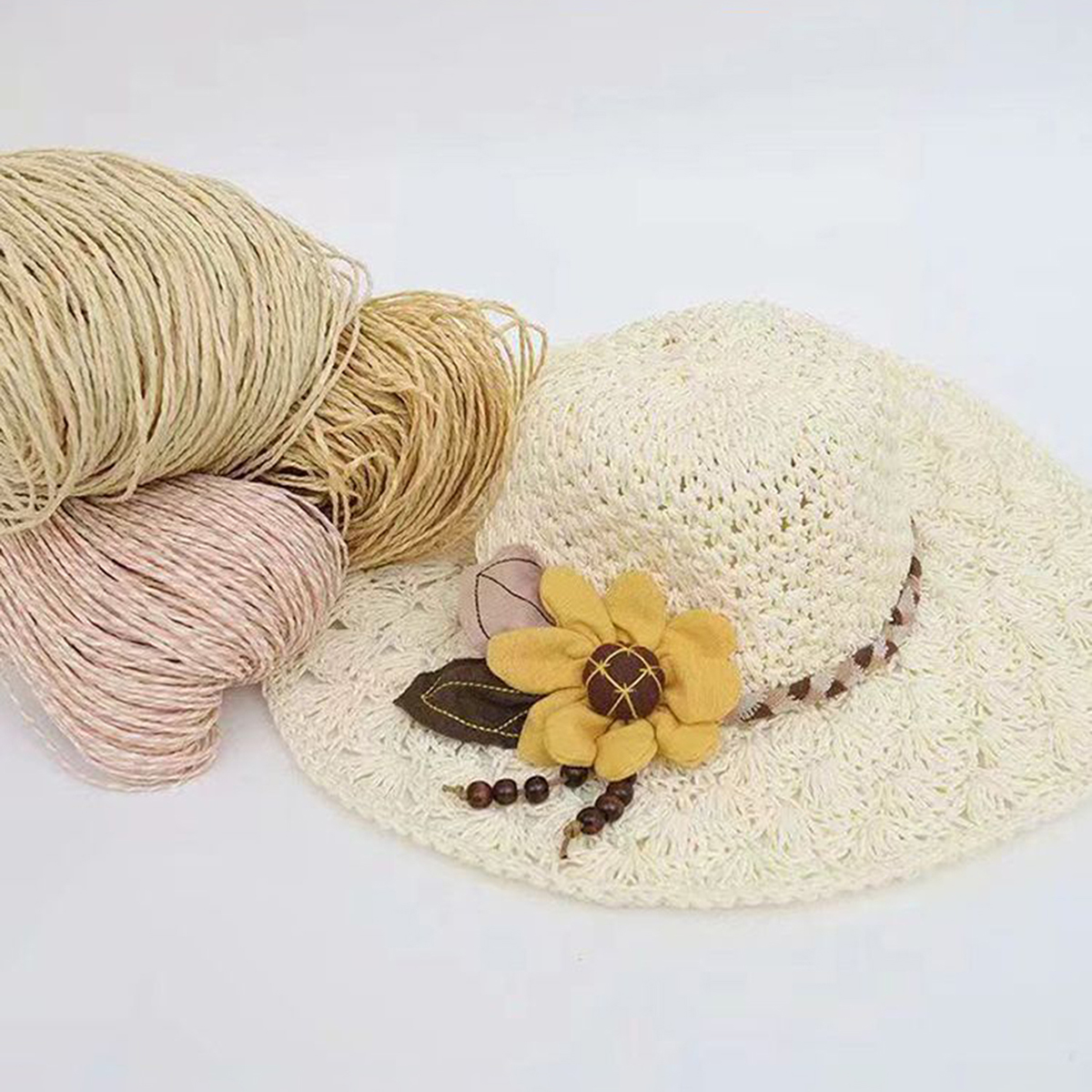 100g Raffia Straw Yarn Handmad - Crochet Bag Raffia reseña y precio