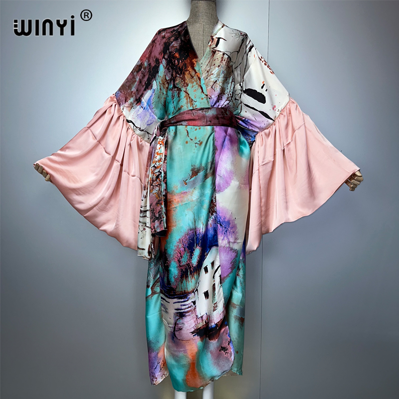 WINYI Summer Kimono party dres - Cover Up Kaftan reseña y precio