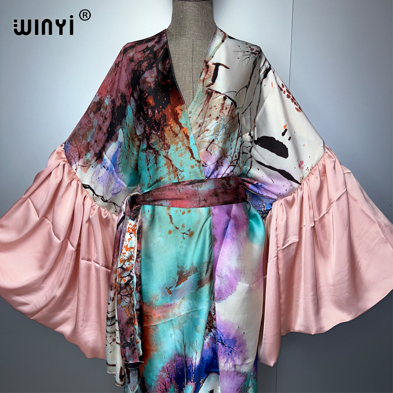 WINYI Summer Kimono party dres - Cover Up Kaftan reseña y precio
