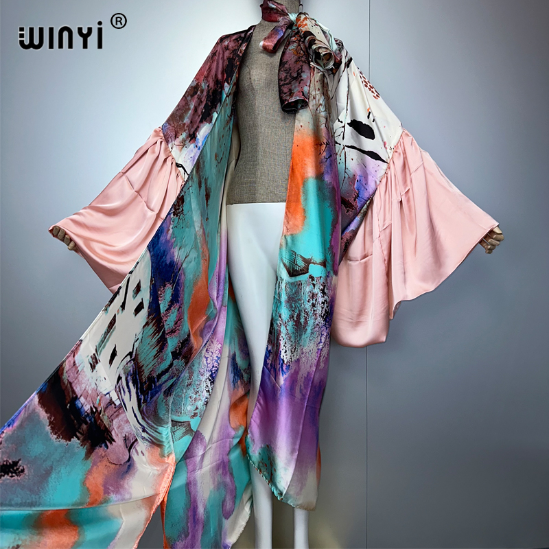 WINYI Summer Kimono party dres - Cover Up Kaftan reseña y precio