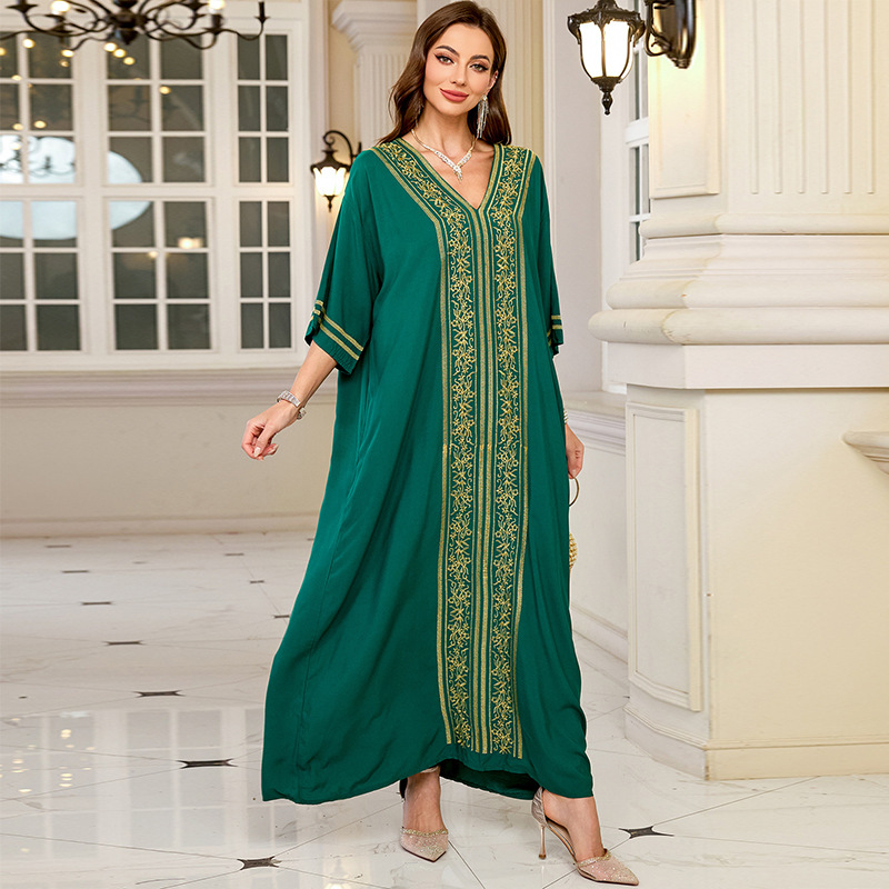 Swimsuit Cover Ups Embroidery  - Cover Up Kaftan reseña y precio