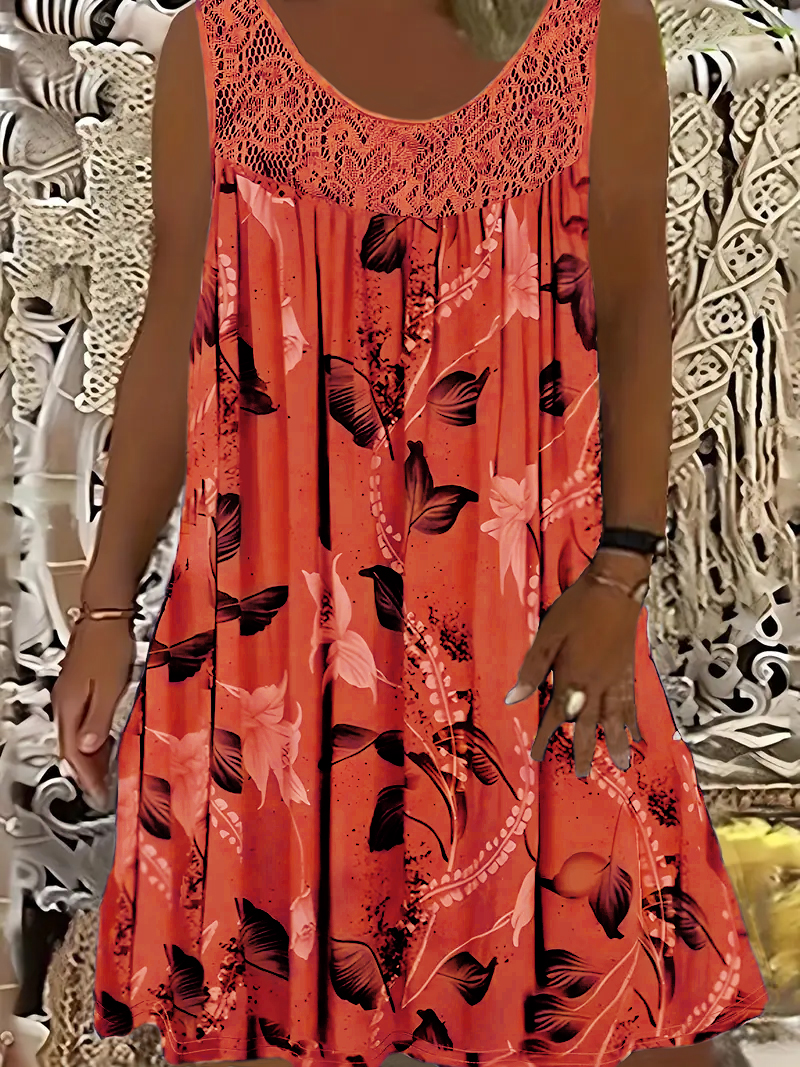 Plus size women's sleeveless r - Romper Floral Print reseña y precio
