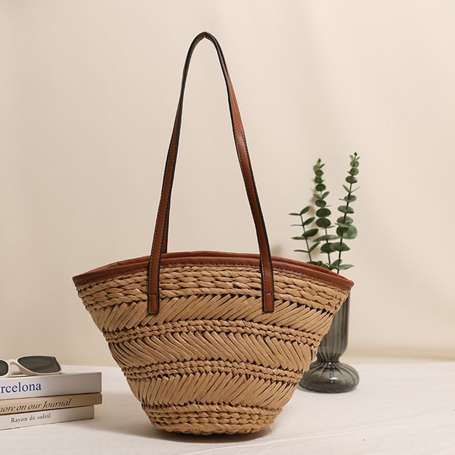 Summer Basket Straw Bags for W - Crochet Bag Raffia reseña y precio