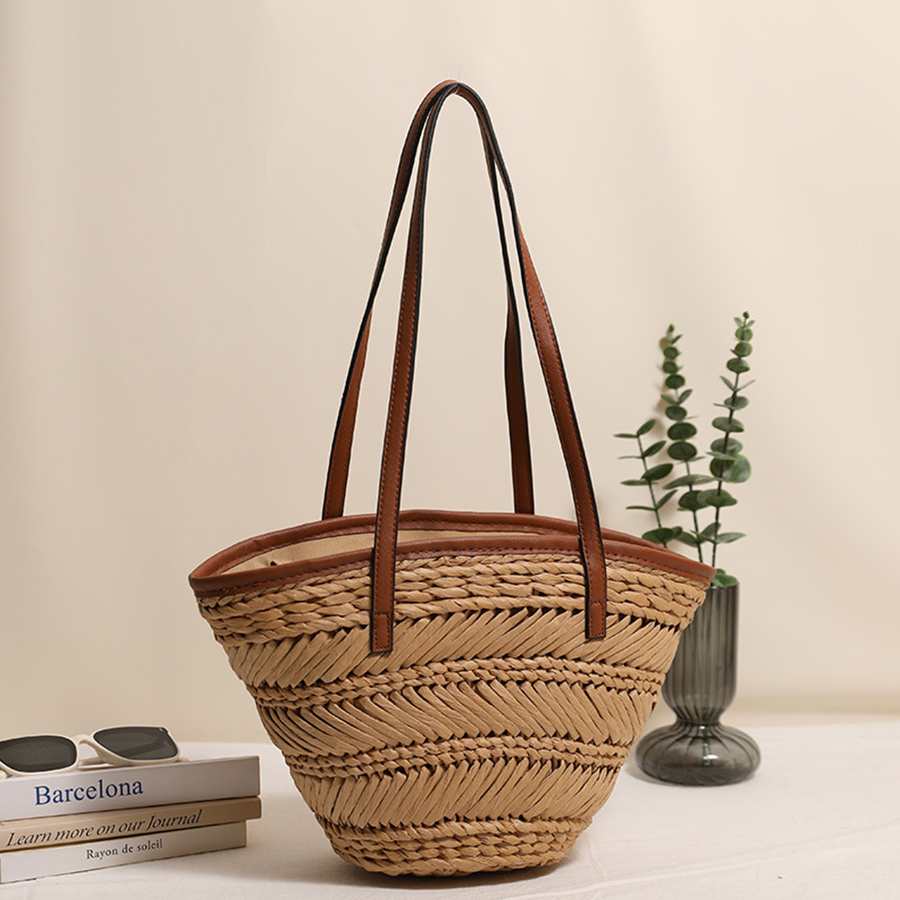 Summer Basket Straw Bags for W - Crochet Bag Raffia reseña y precio