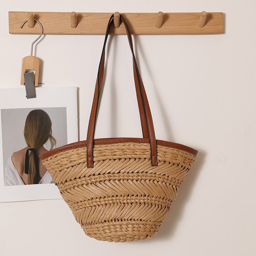 Summer Basket Straw Bags for W - Crochet Bag Raffia reseña y precio