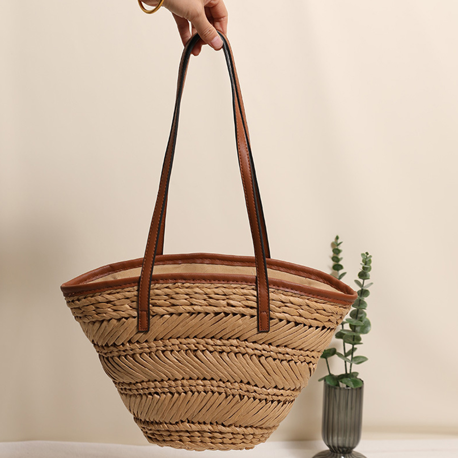 Summer Basket Straw Bags for W - Crochet Bag Raffia reseña y precio