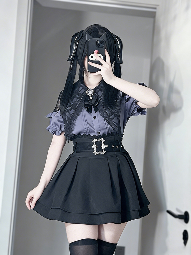Gothic Style Shoulder Bared Sh - Blouse Off Shoulder reseña y precio