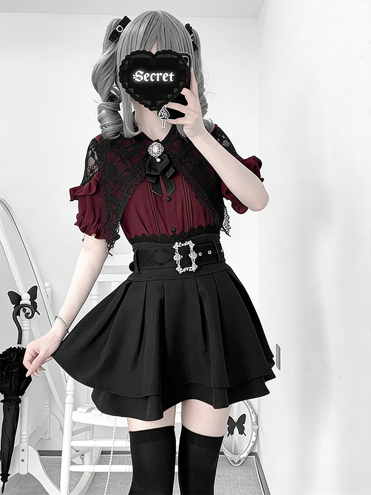 Gothic Style Shoulder Bared Sh - Blouse Off Shoulder reseña y precio