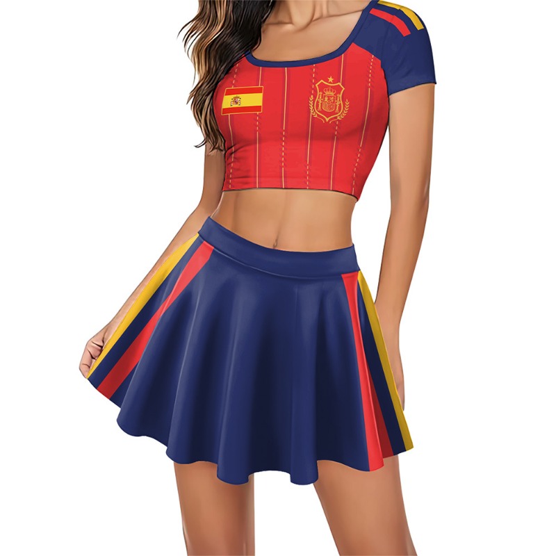 Adult Women's Spanish Football - Crop Top Crochet reseña y precio