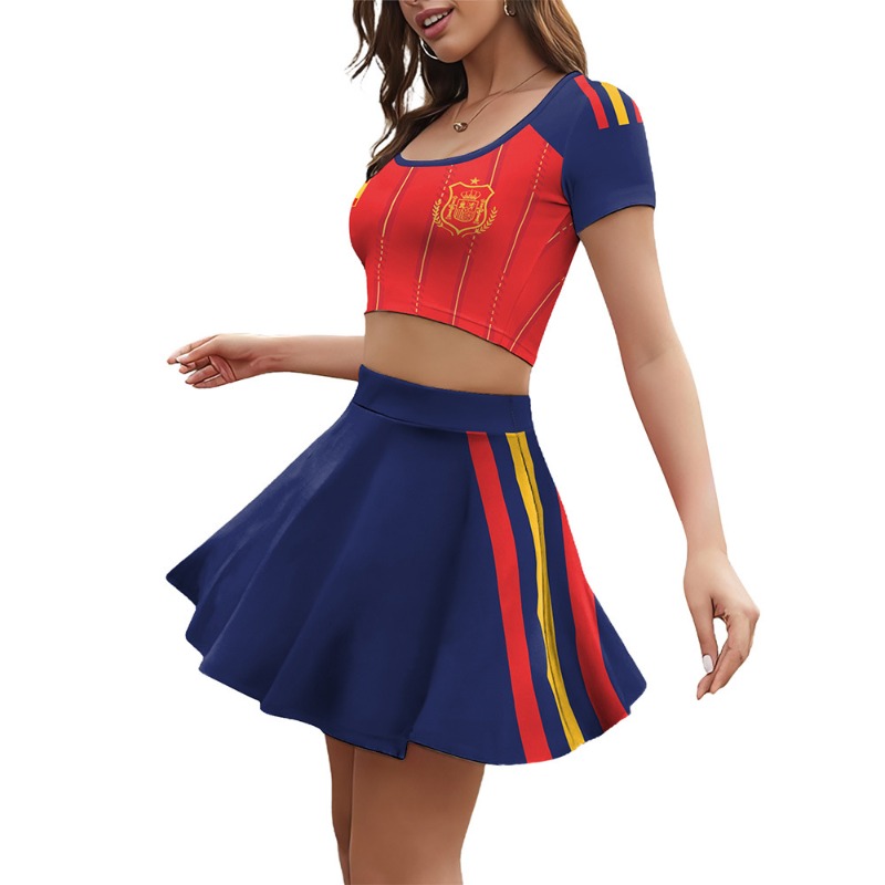 Adult Women's Spanish Football - Crop Top Crochet reseña y precio