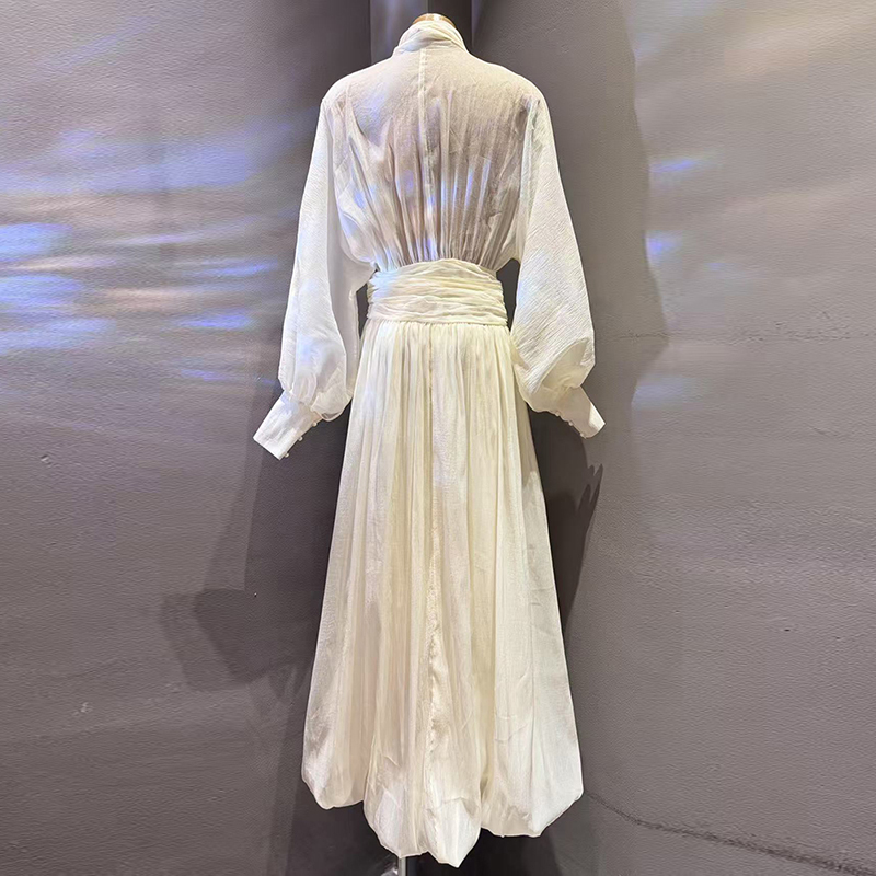 KBQ Solid Elegant Loose Chic D - Linen Dress Wrap reseña y precio