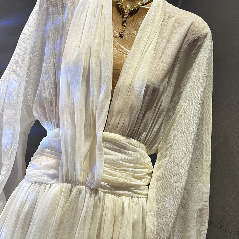 KBQ Solid Elegant Loose Chic D - Linen Dress Wrap reseña y precio