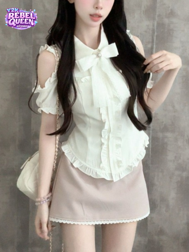 Japanese Sweet New 2 Piece Set - Blouse Off Shoulder reseña y precio