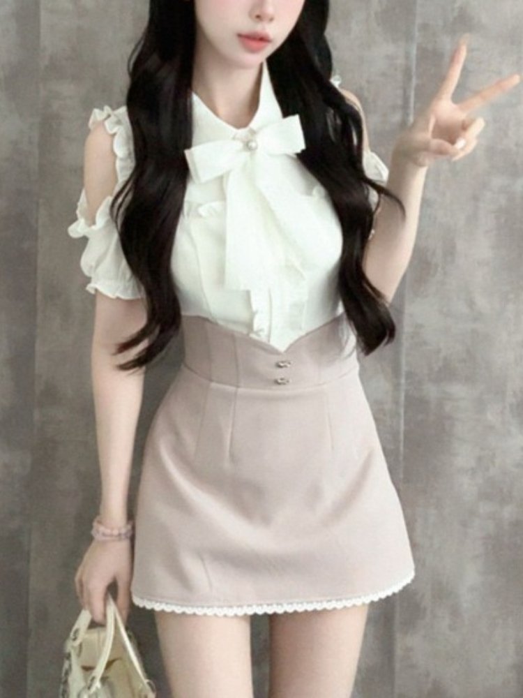 Japanese Sweet New 2 Piece Set - Blouse Off Shoulder reseña y precio