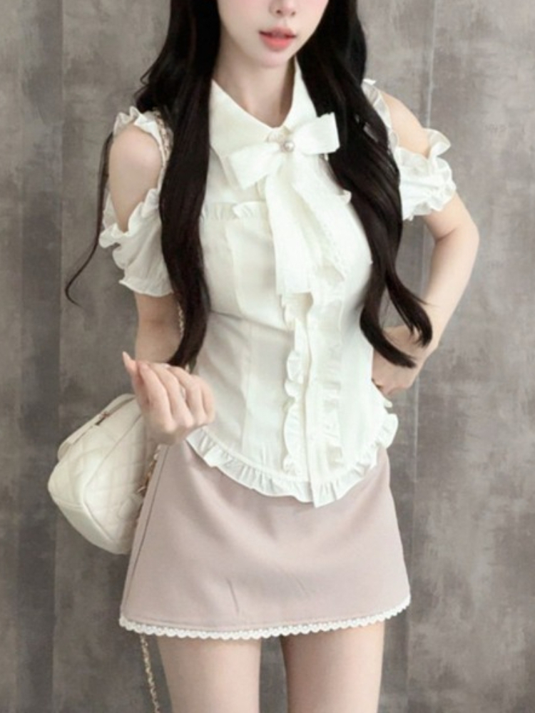 Japanese Sweet New 2 Piece Set - Blouse Off Shoulder reseña y precio
