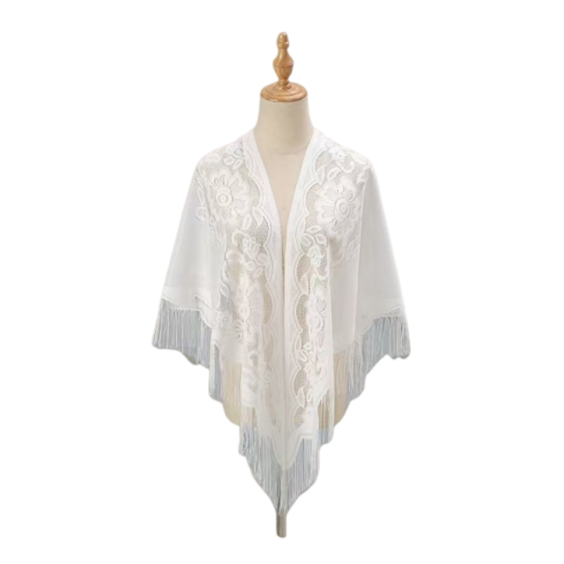 Floral Lace Shawl Wrap Women E - Kimono Sheer Floral reseña y precio