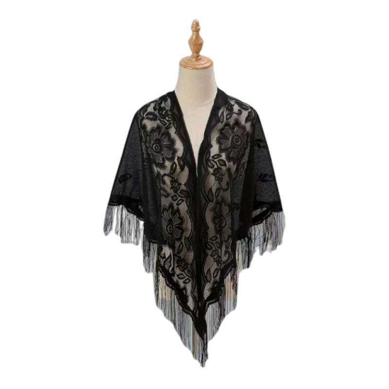 Floral Lace Shawl Wrap Women E - Kimono Sheer Floral reseña y precio