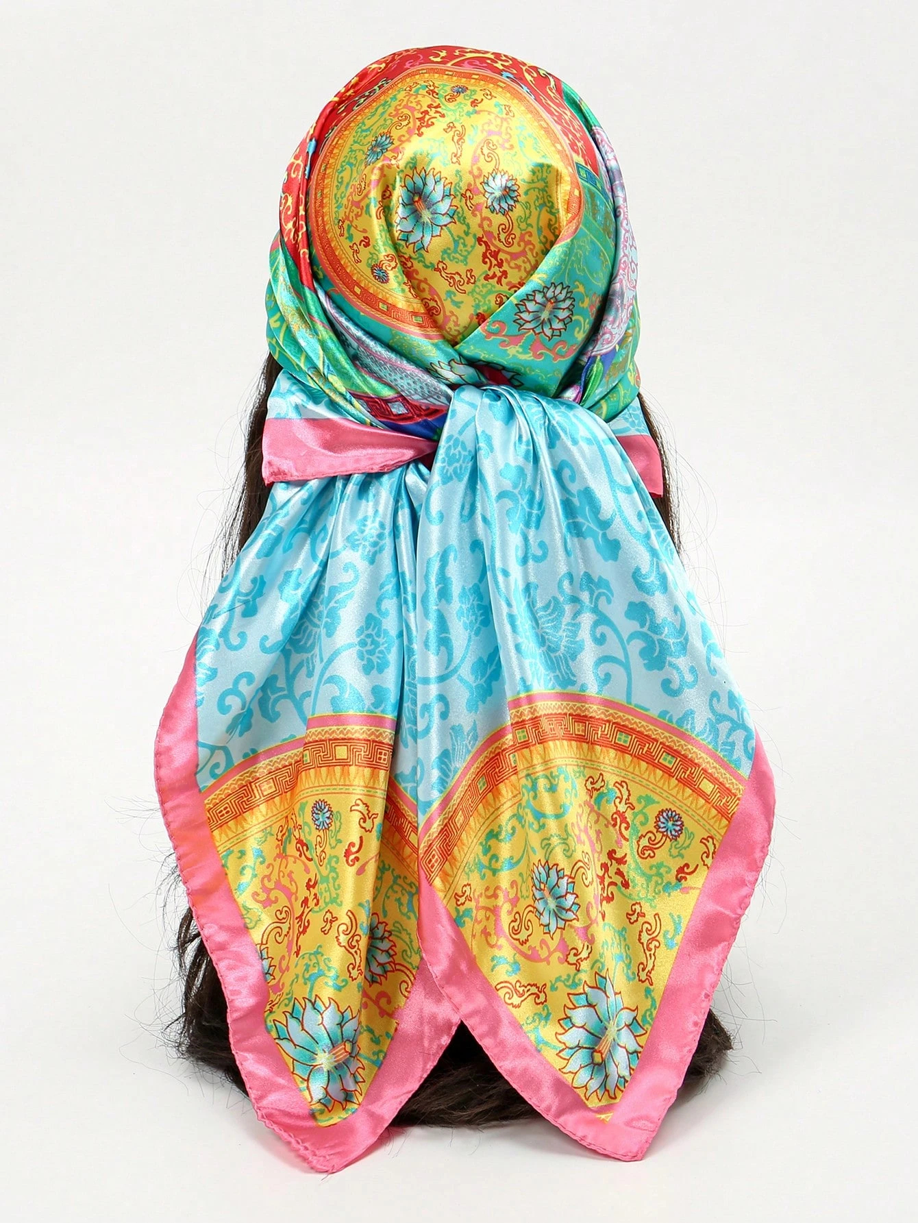 Luxury Brand Silk Satin Square - Headband Summer Knit reseña y precio