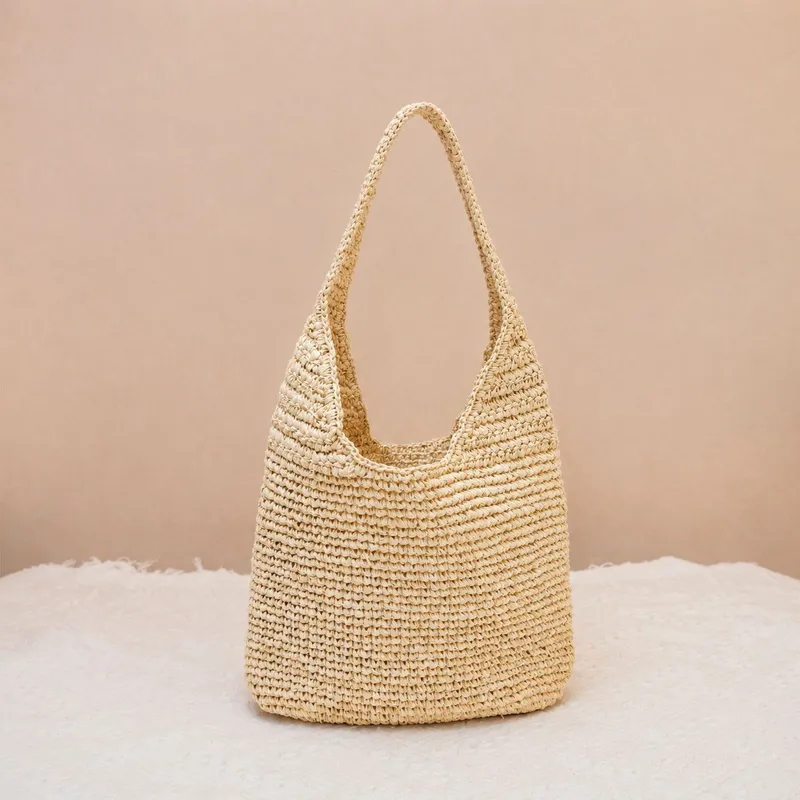 Raffia Grass Woven Tote Bag Ha - Tote Bag Beach reseña y precio