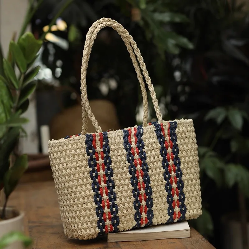 Straw Tote Bag Women One-Shoul - Tote Bag Beach reseña y precio