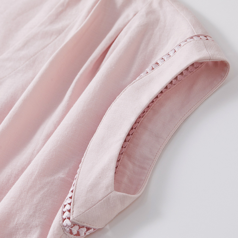 SENTUBILA Women's Midi Pink Dr - Linen Dress Wrap reseña y precio
