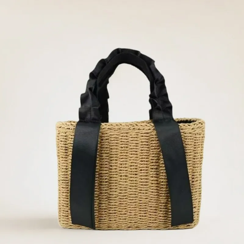 Straw Woven Handbag Summer Vac - Tote Bag Beach reseña y precio
