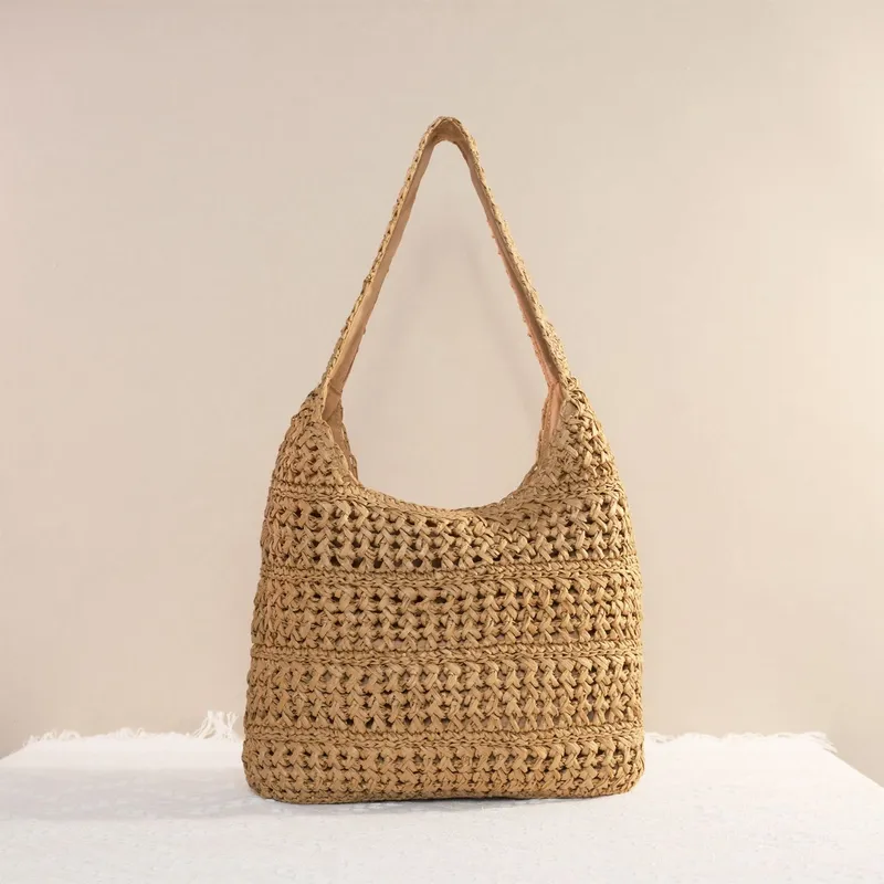 Hollow Straw Handwoven Tote Ba - Tote Bag Beach reseña y precio