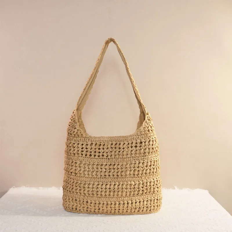 Hollow Straw Handwoven Tote Ba - Tote Bag Beach reseña y precio