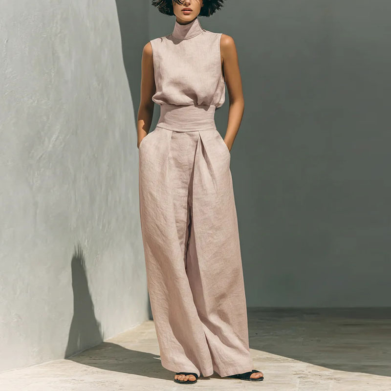 Vintage Solid Cotton Linen Sui - Linen Pant Wide reseña y precio